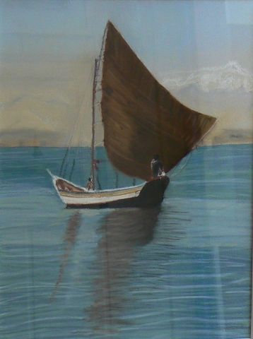 Jonque sur le lac Titikka
